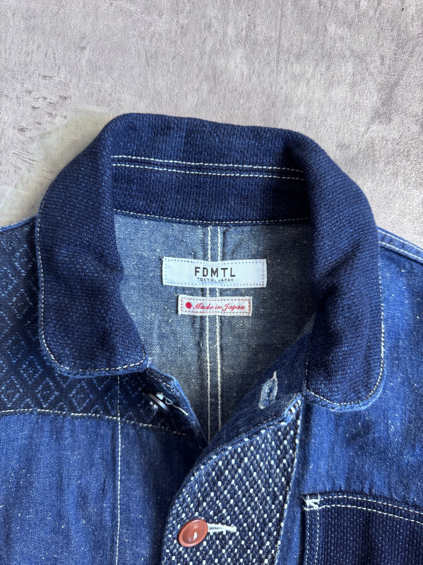 FDMTL Japan Patchwork Boro Chore Jacket