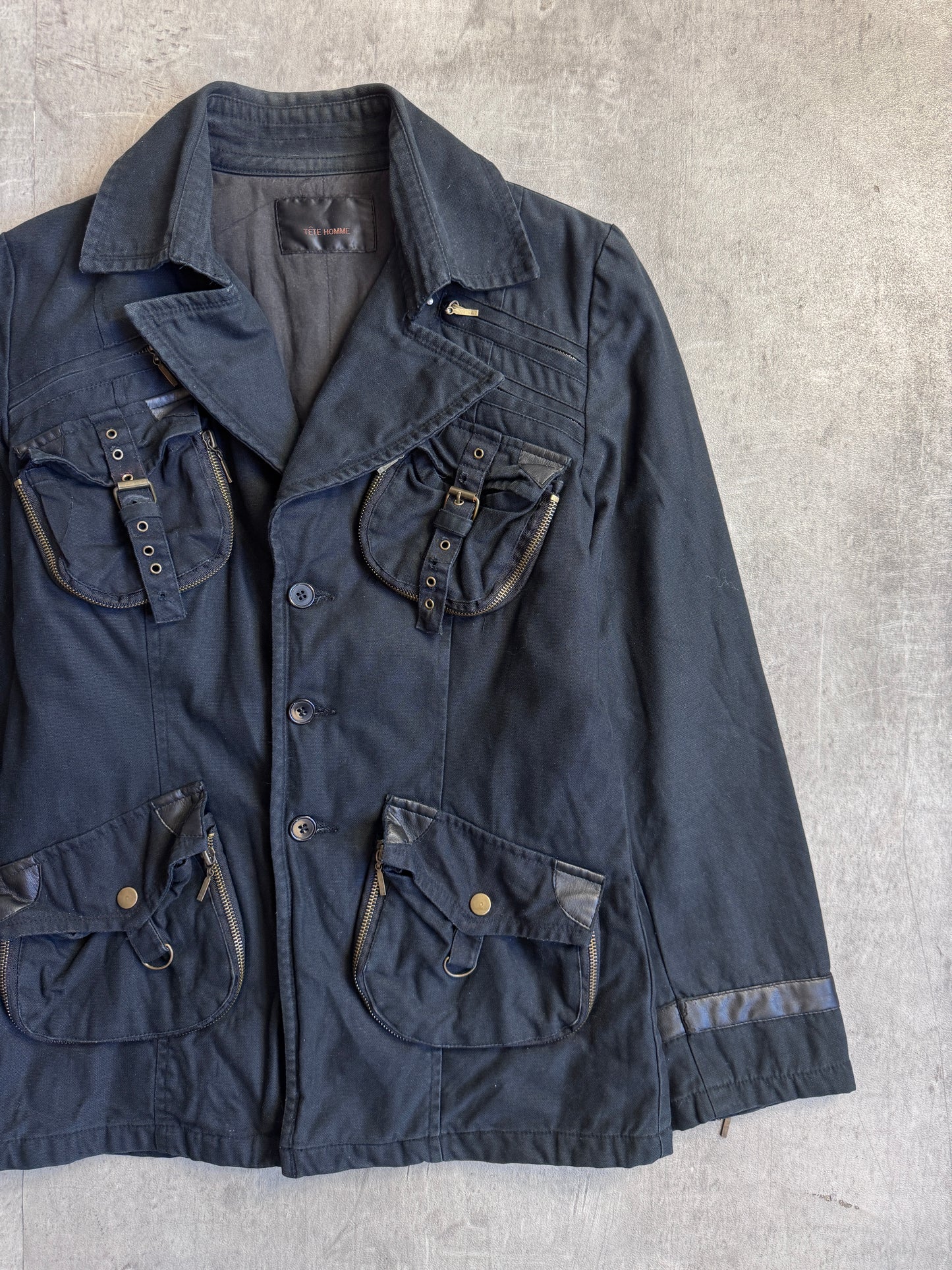 Tete Homme Canvas Cotton Four Pocket Utility jacket