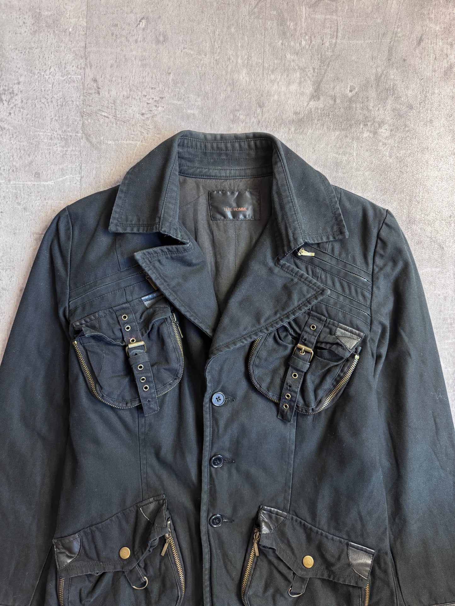 Tete Homme Canvas Cotton Four Pocket Utility jacket