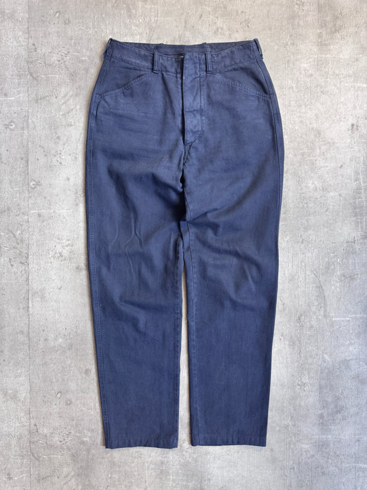 1990's Stone Island Marina Navy Pinstripe Trousers