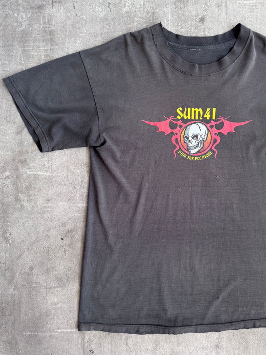 2000s Sum 41 Pain For Pleasure Thrashed Tour Promo Graphic Tee