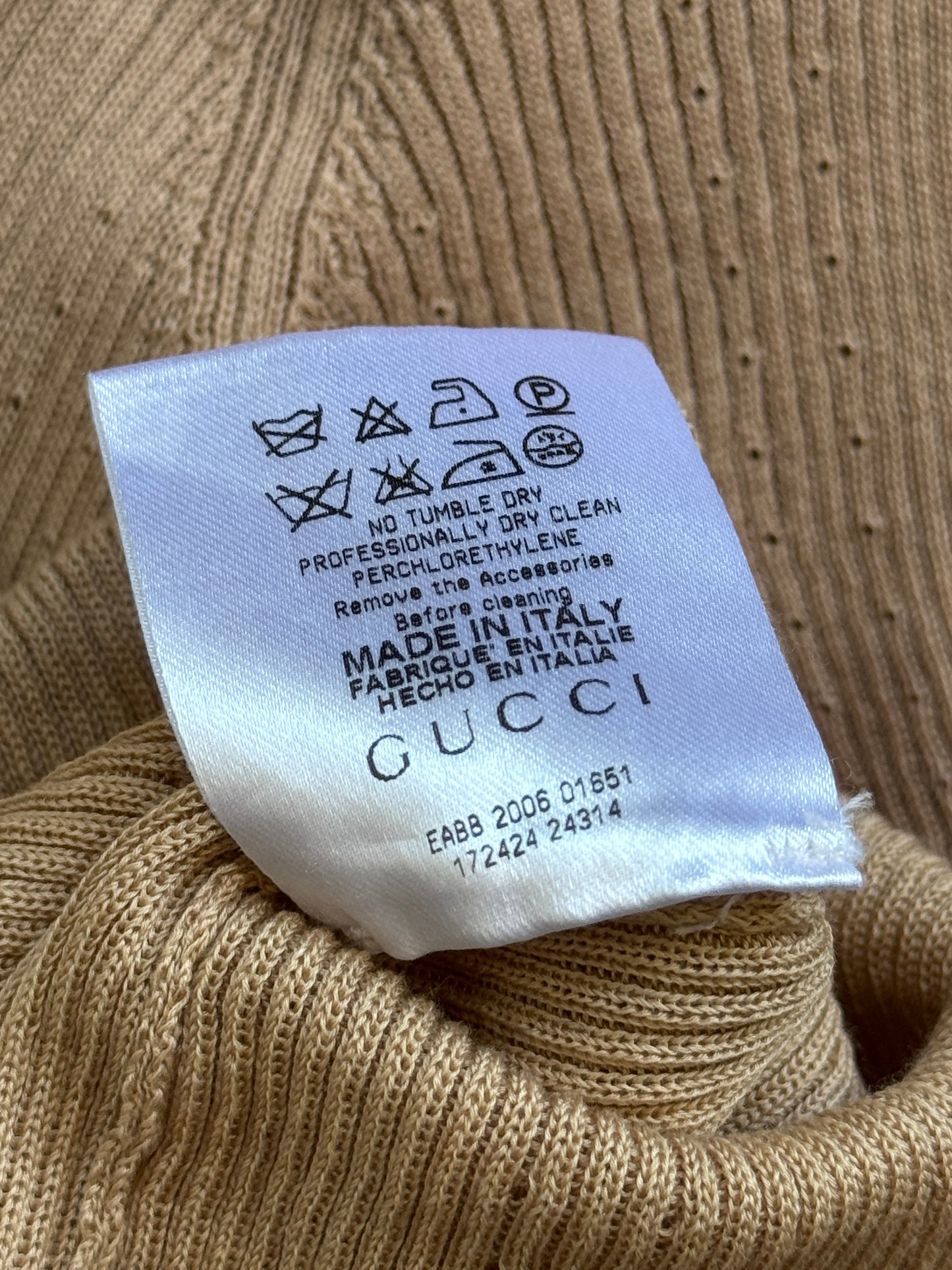 2008 Gucci Ribbed Knit Shirt