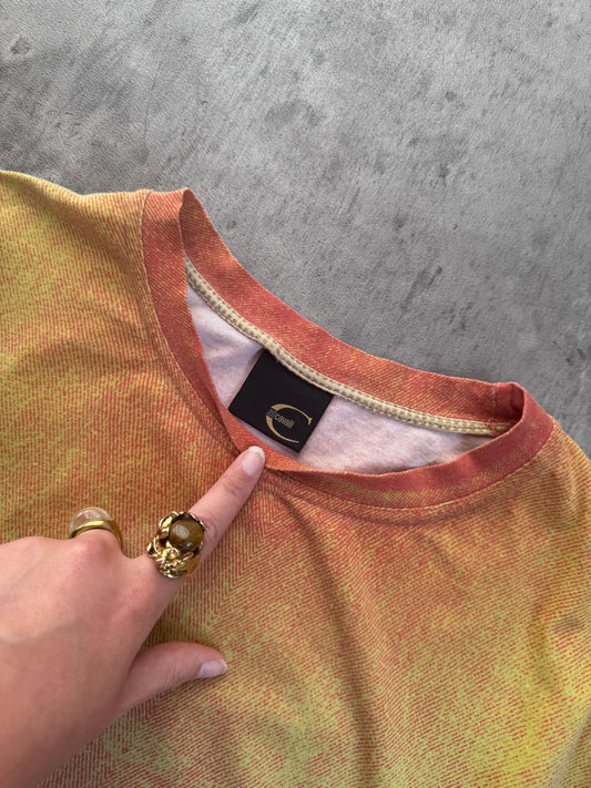 Just Cavalli Orange Gradient Tee