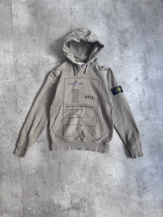 A/W 2018 Stone Island Khaki Graphic Hoodie