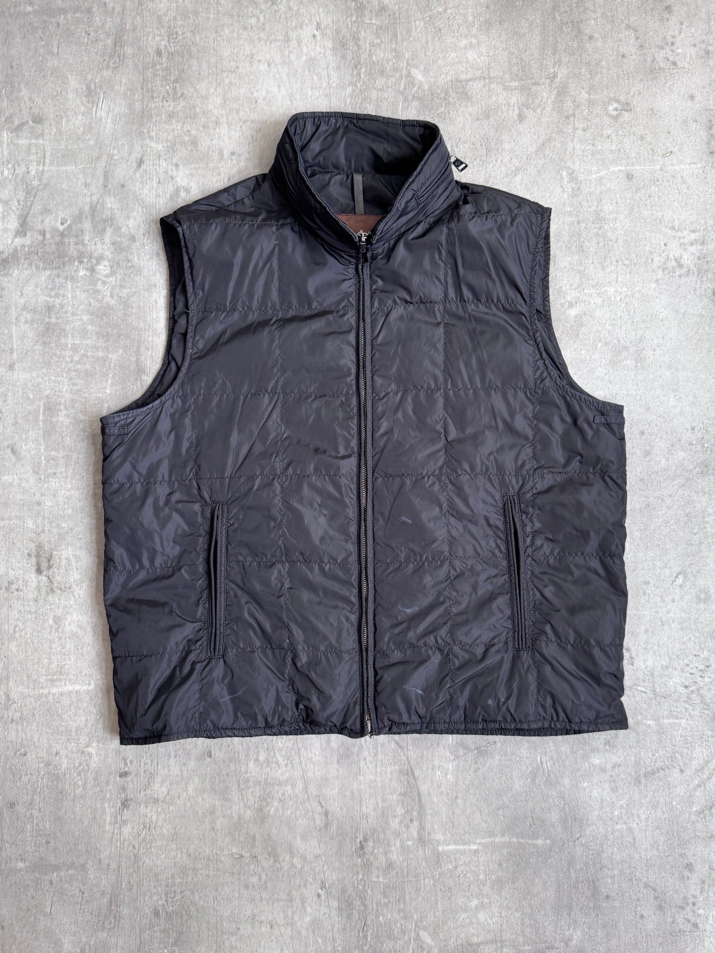 Moncler Black Hooded Puffer Gilet