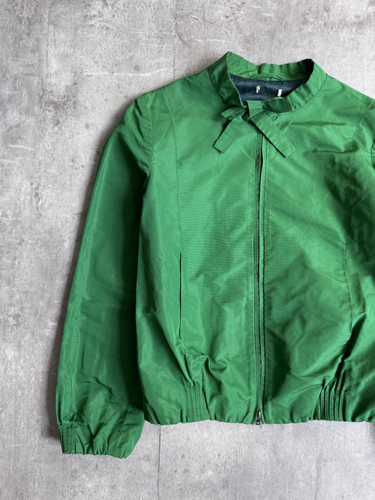 SS2008 MiuMiu Front Bow Cropped Green Jacket