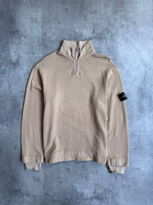 A/W 2001 Stone Island Beige Quarter Zip Sweater