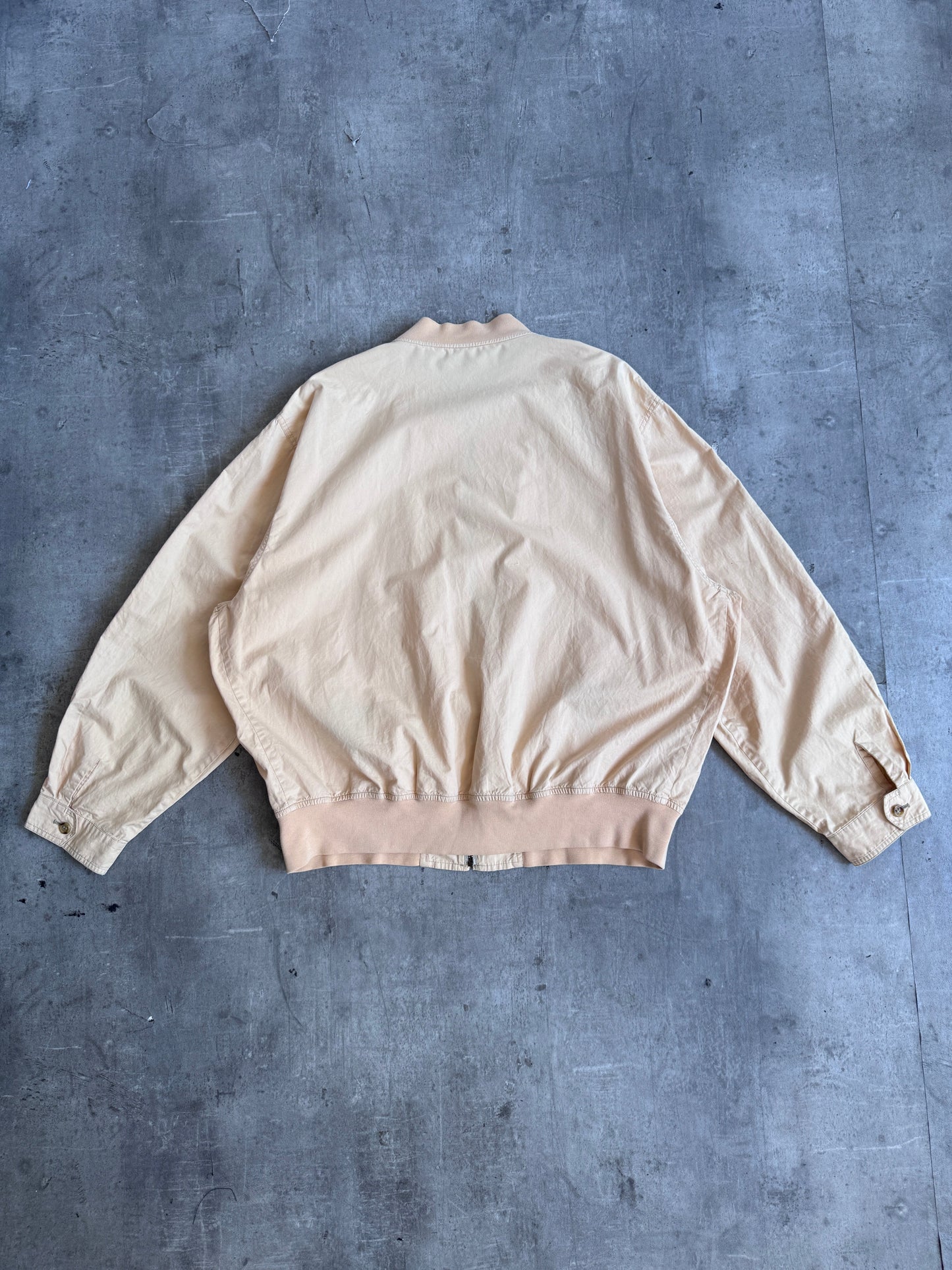 1980's Burberry's El Cortes Apricot Bomber Jacket