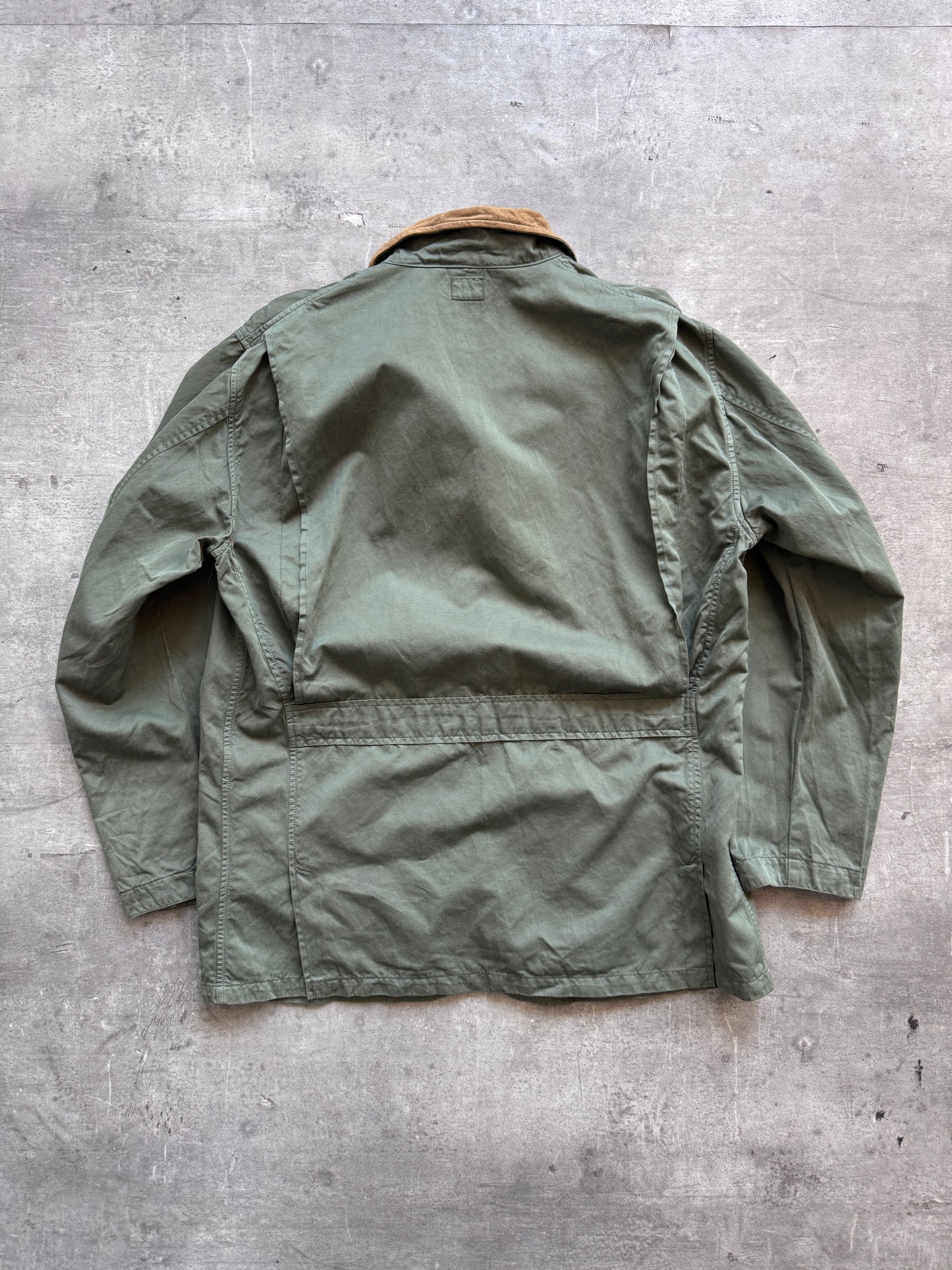 S/S1992 C.P. Company Green Suede Collar Hunting Jacket