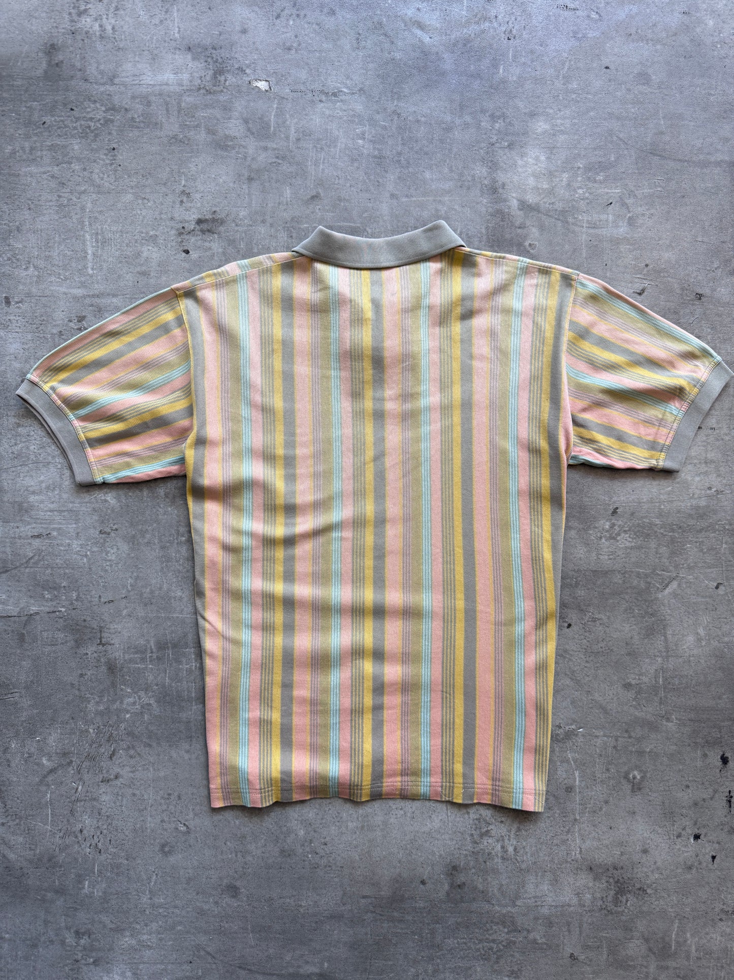 Christian Dior Pastel Stripe SS Polo Shirt