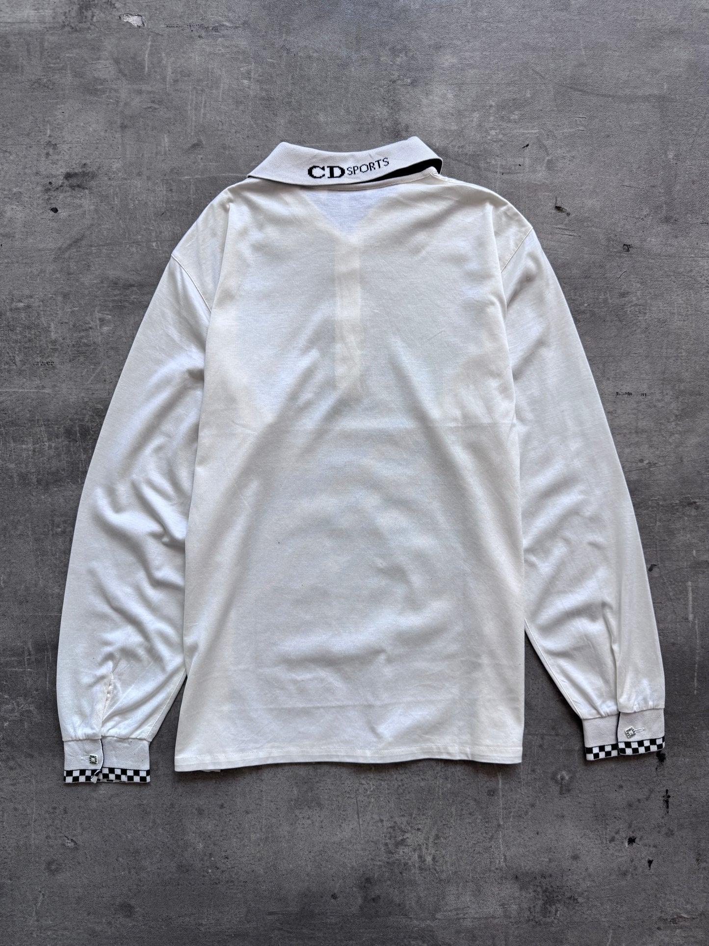 Christian Dior Logo Collar LS Polo Shirt