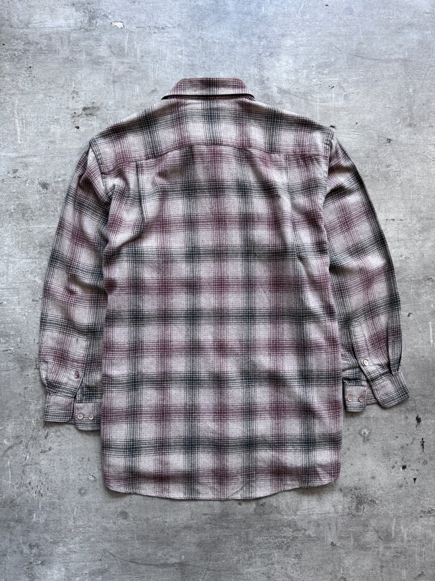 Yves Saint Laurent Brown Wool Blend Textured Overshirt