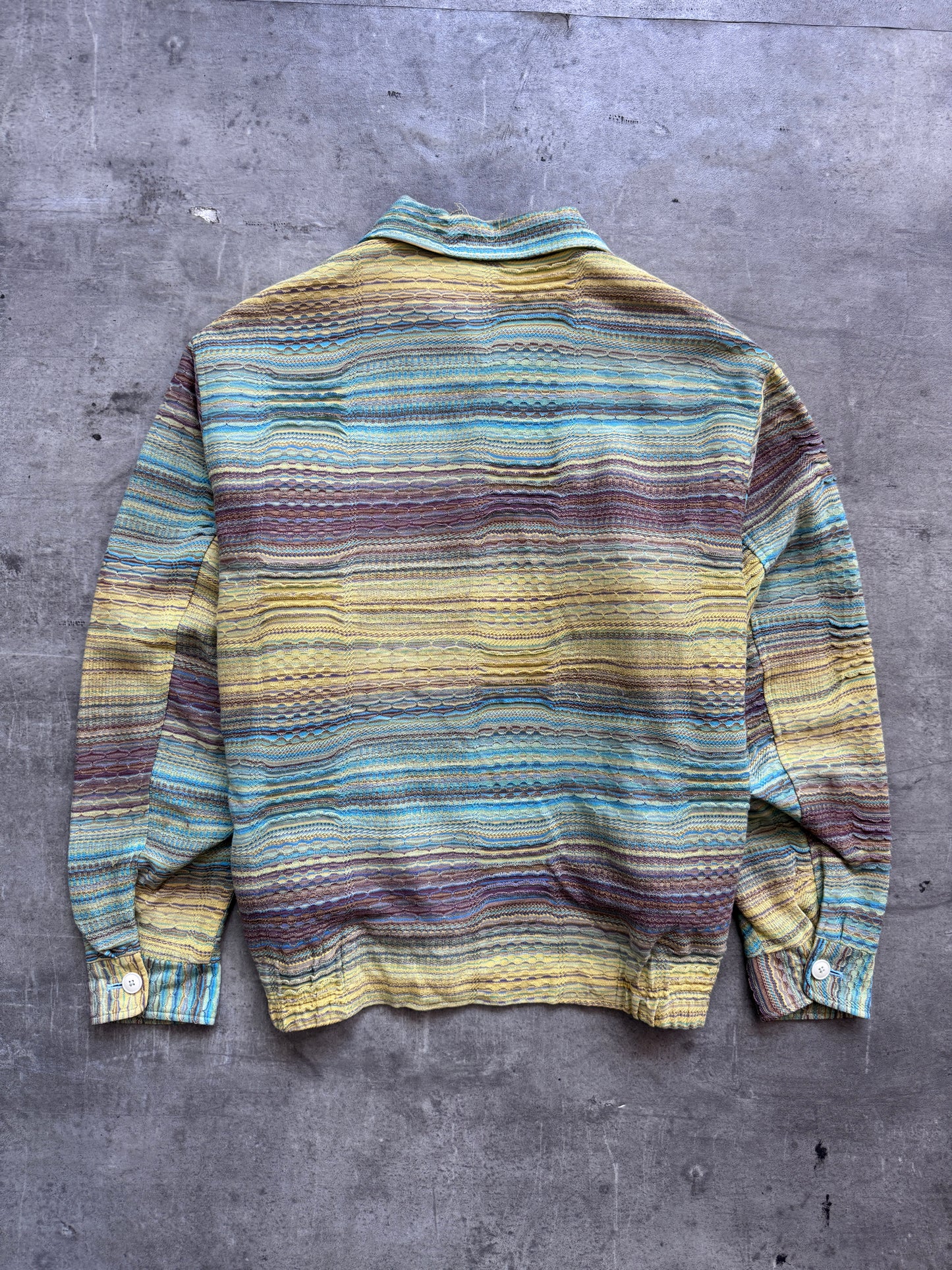 90s Missoni Multi Knit Boxy Work Jacket