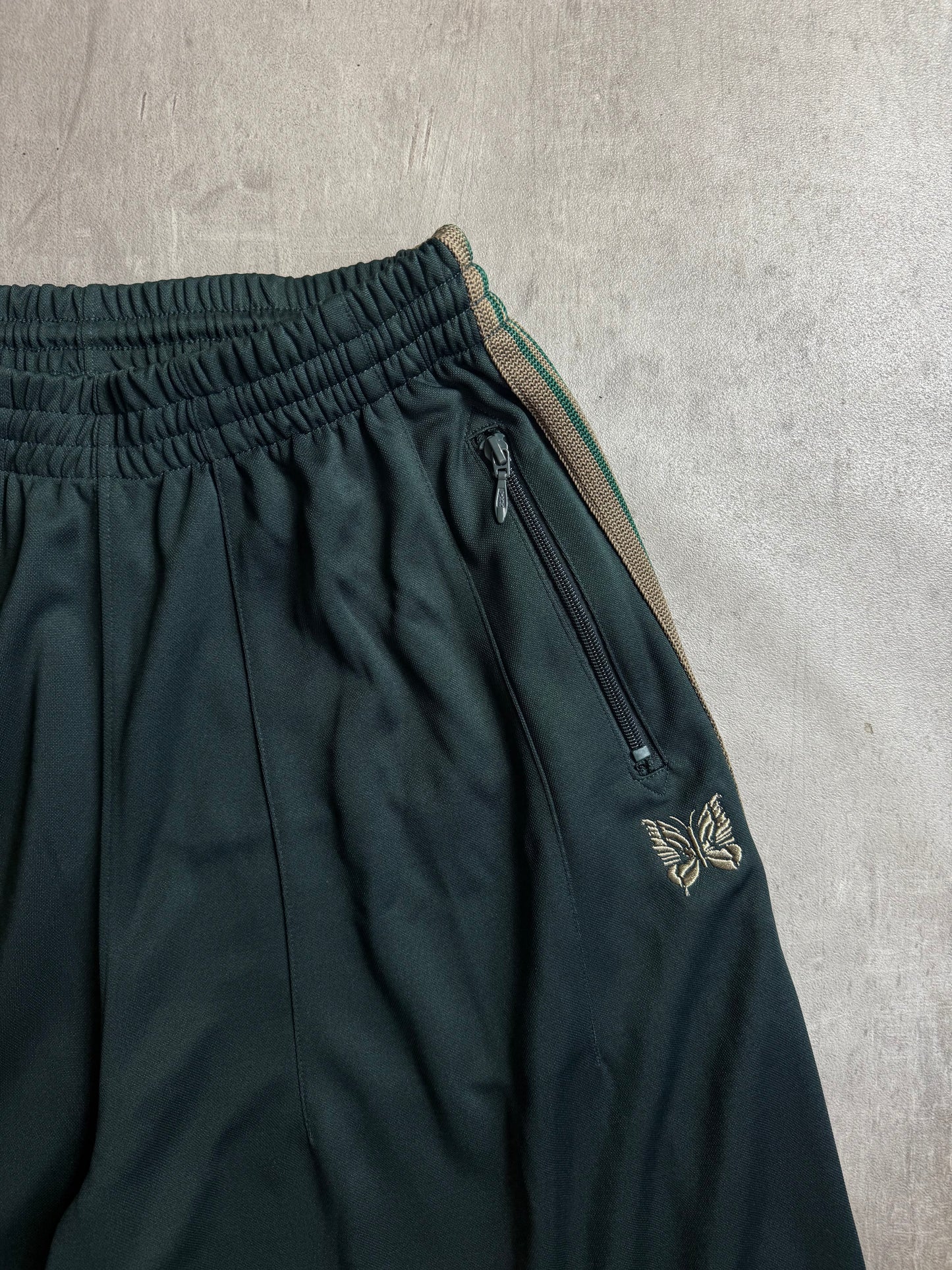 Needles Japan Khaki Stripe HD Track Pants