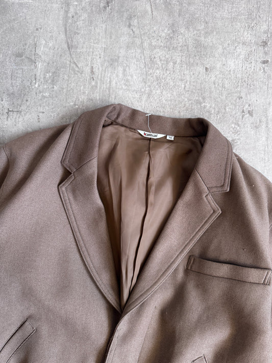 Kansai Yamamoto Taupe Wool Tailored Bomber Jacket