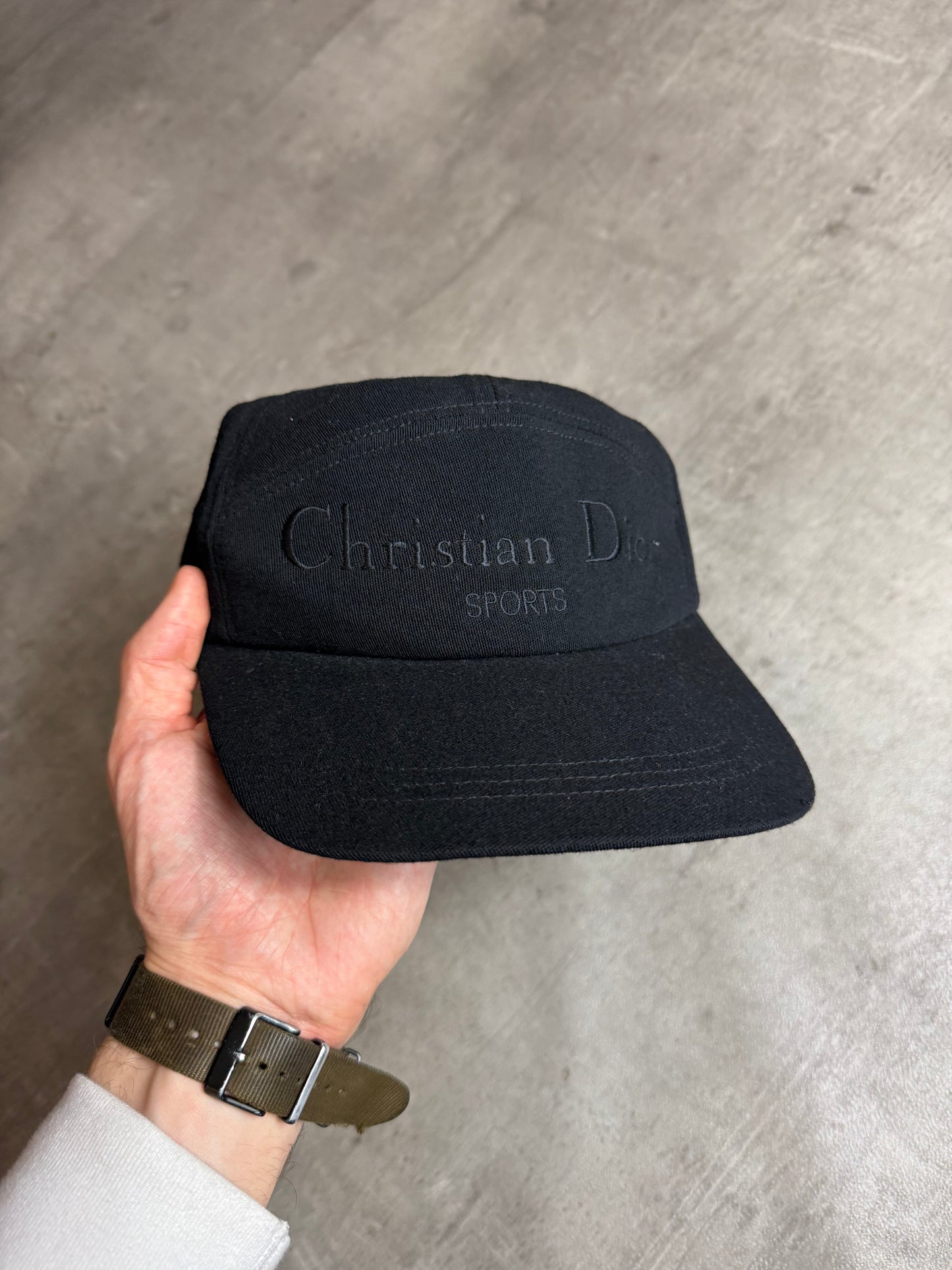 Christian Dior Sports Wool Felt 5 Panel Cap