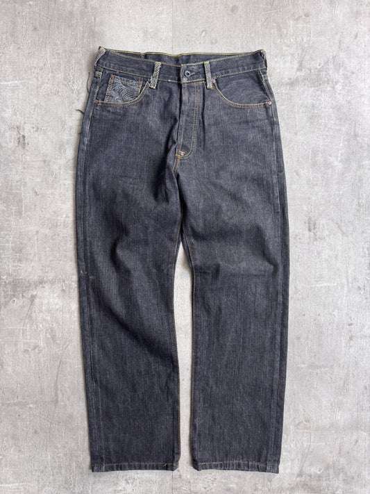 RMC 'FMUnion' Grey Embroidered Jeans