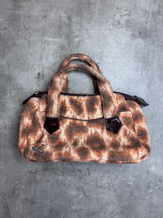 Vivienne Westwood Animal Print Orange Handbag