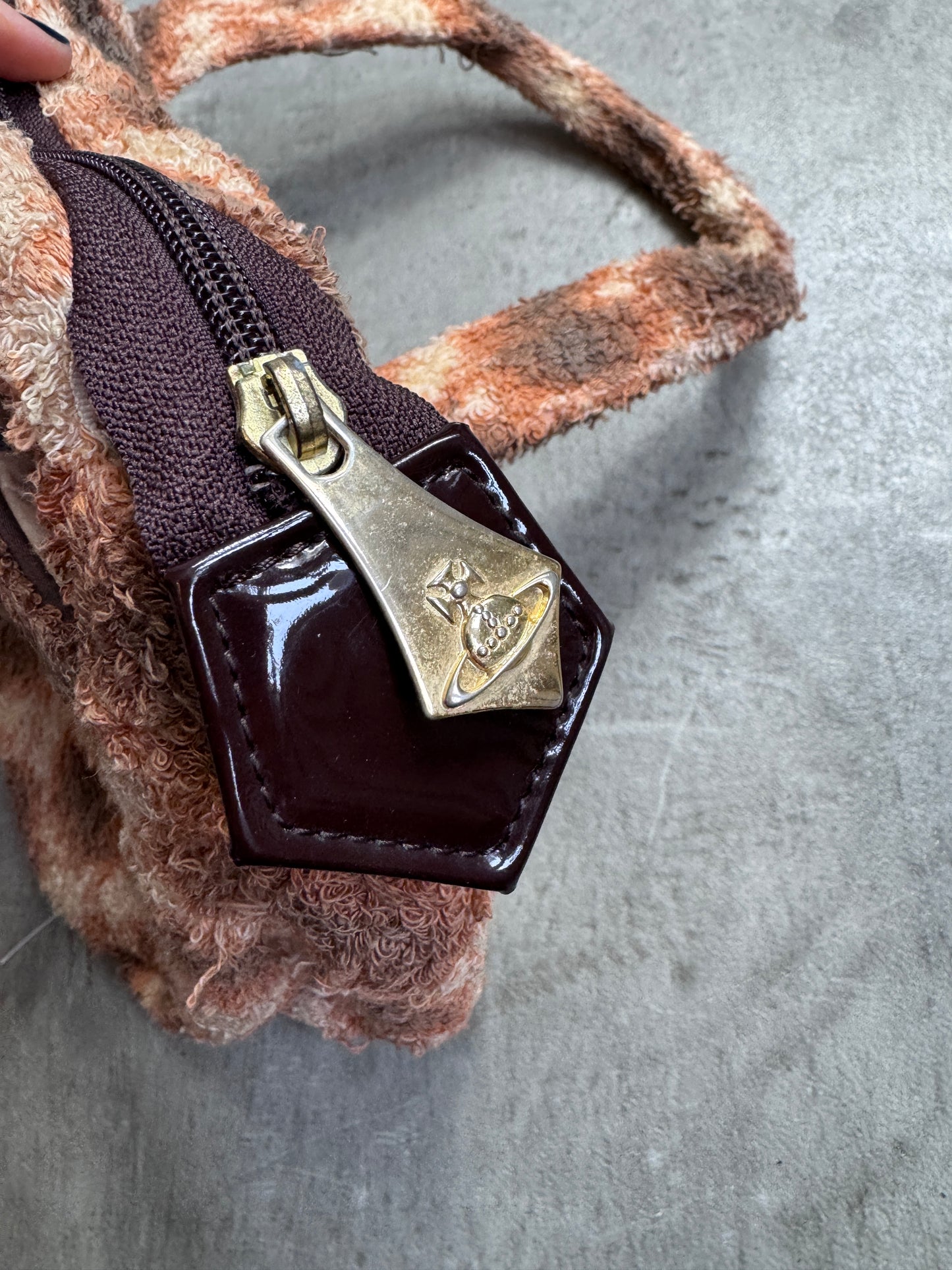 Vivienne Westwood Animal Print Orange Handbag