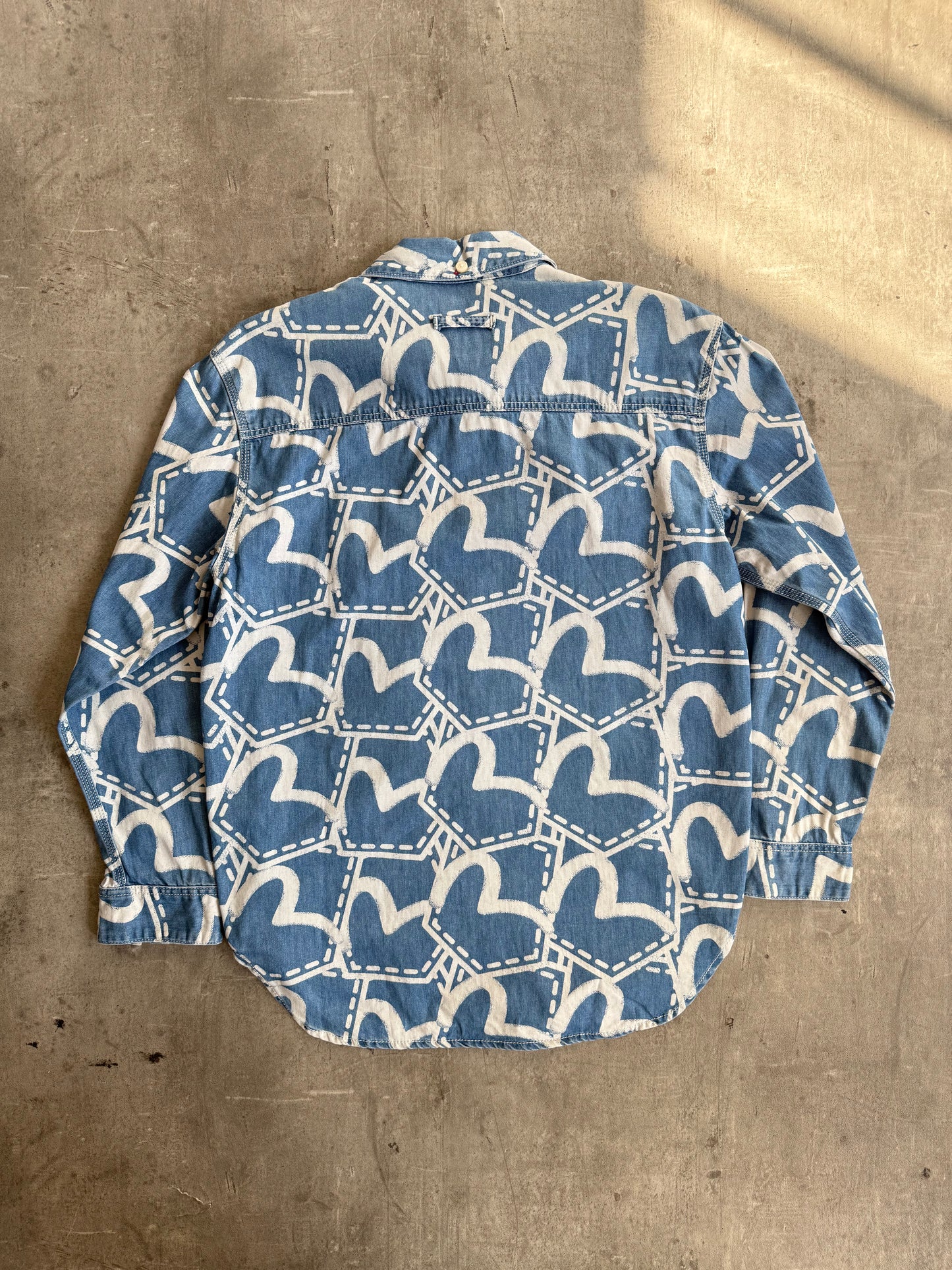 Evisu Seagull Printed Denim Shirt