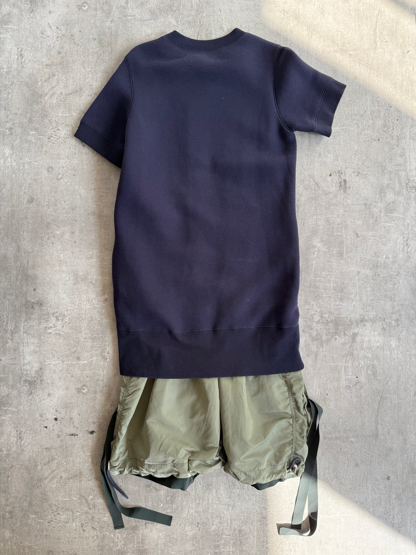 Sacai 5843 Nylon Sweater Dress