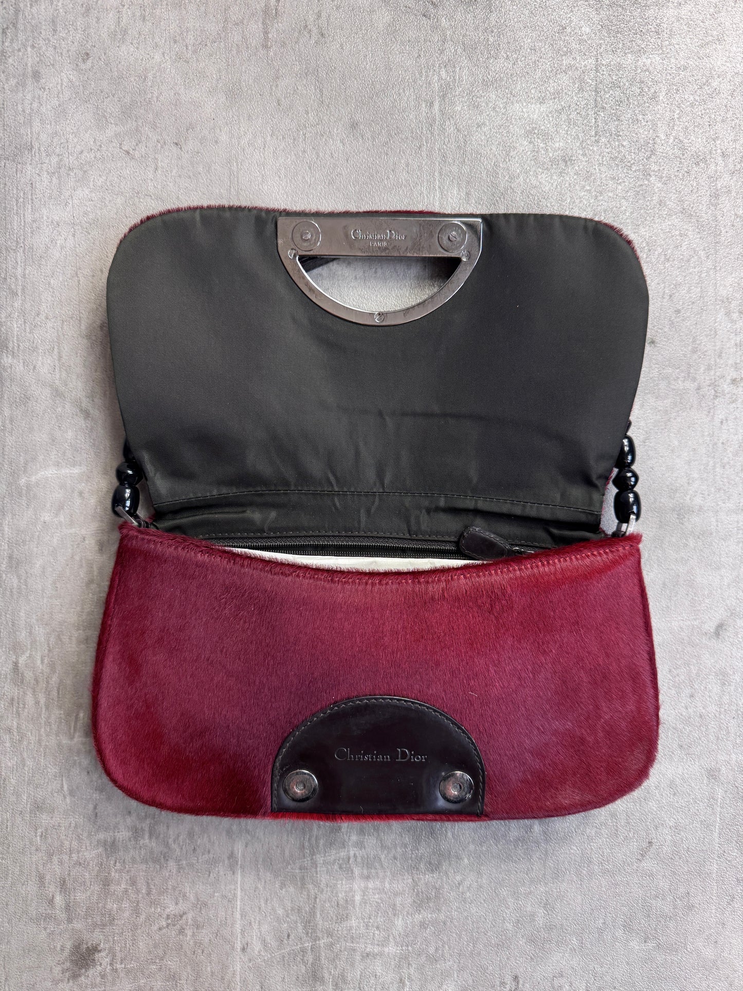 Christian Dior 1999 Melice Cowhide Leather Shoulder Bag