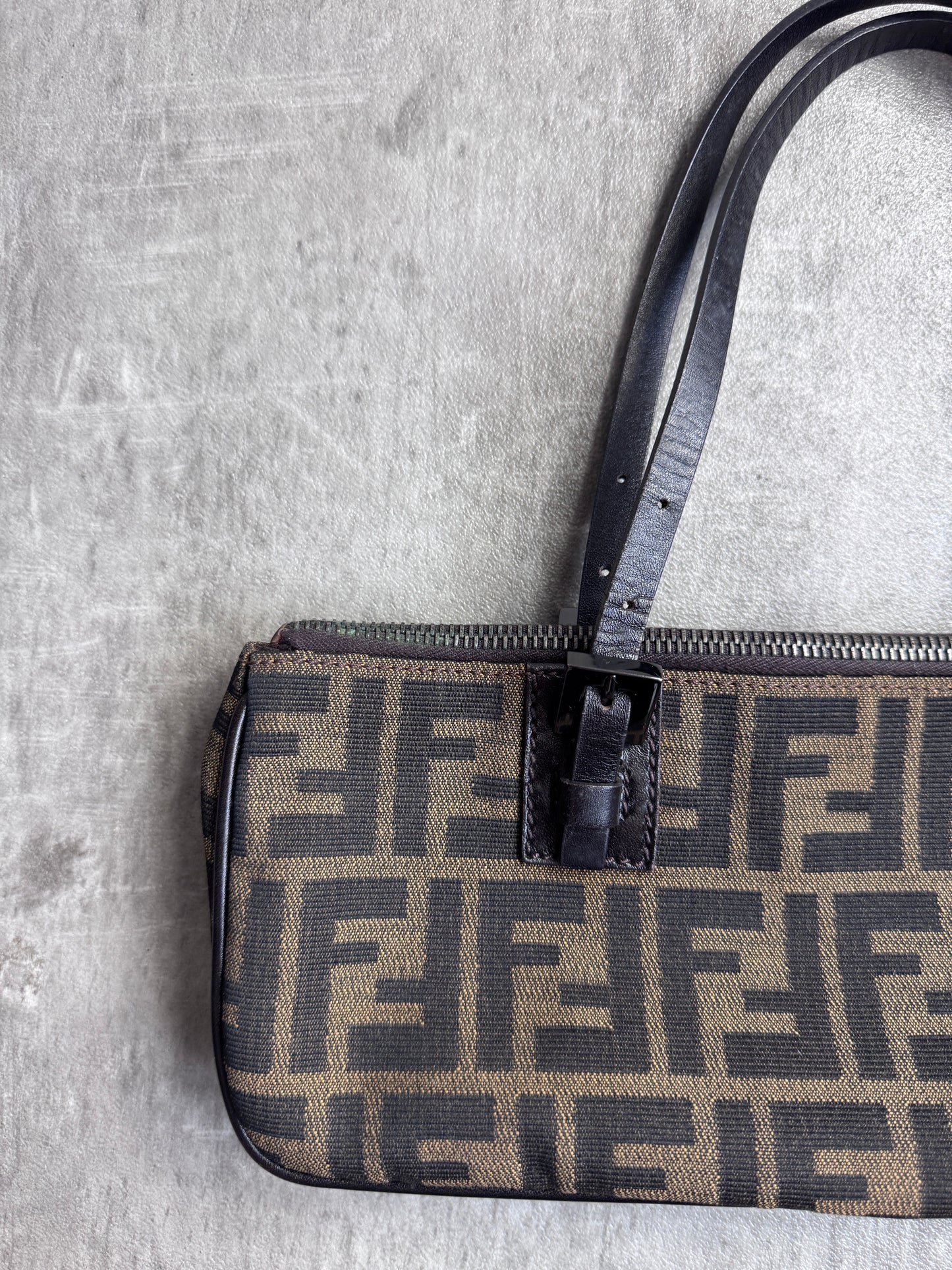 Fendi Zucca East West Top Handle Bag