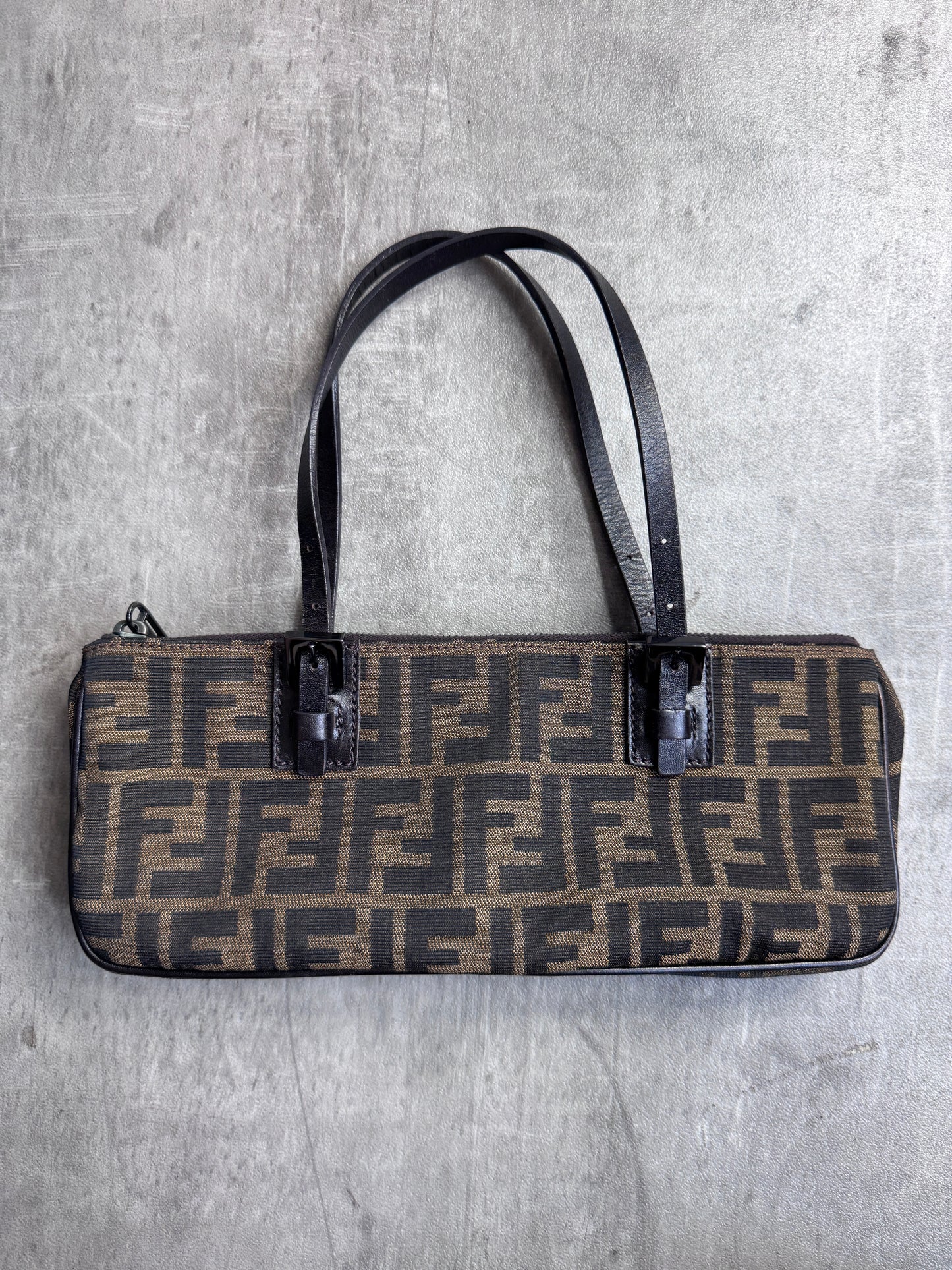 Fendi Zucca East West Top Handle Bag