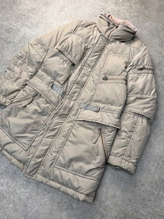 Marithe Francois Girbaud Multi-Pocket Velvet Collar Puffer Jacket