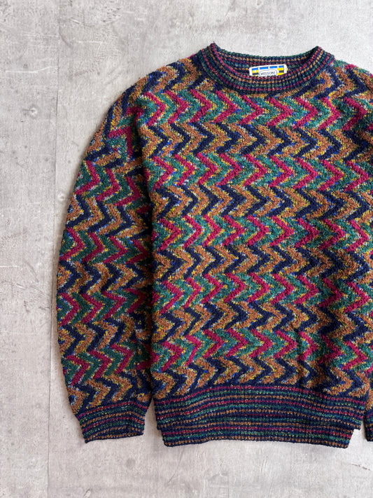 1990's Missoni Sport Chevron Abstract Sweater