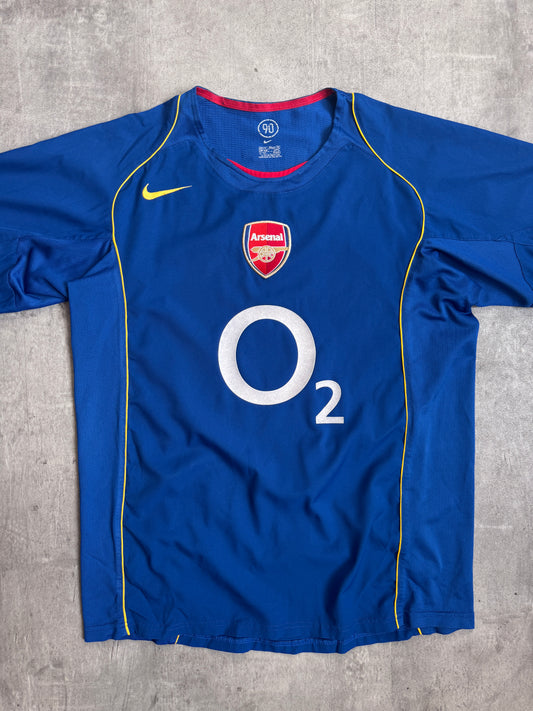 2004-2005 Nike Arsenal Away Fabregas 15 Blue Football Shirt