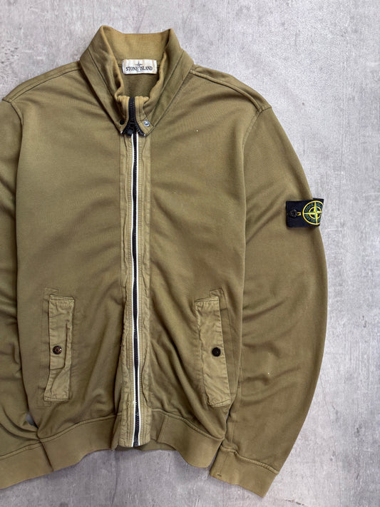 Stone Island S/S 2013 Khaki Full Zip Tech Jumper