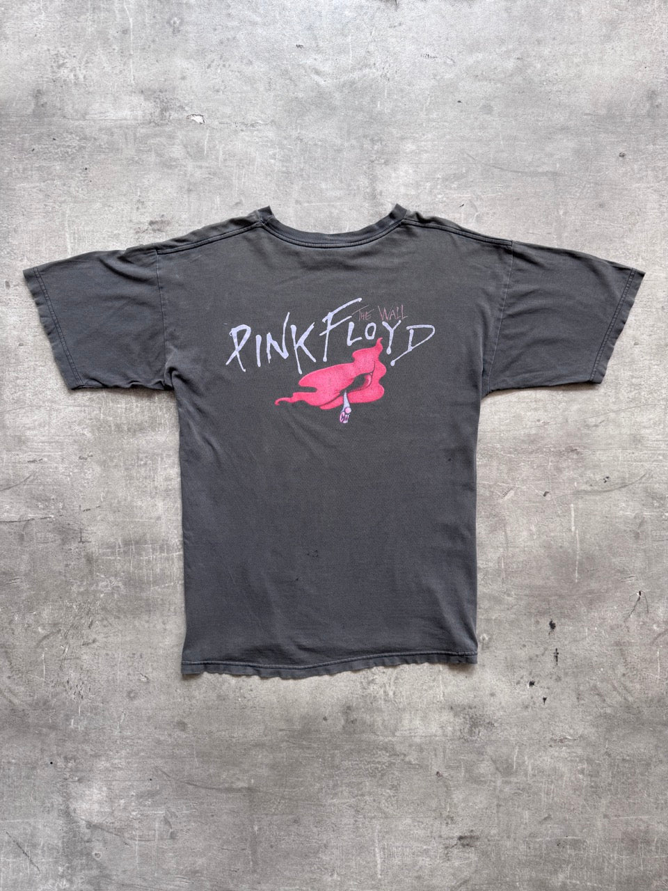 1990's Pink Floyd The Wall Faded Black Graphic Tee