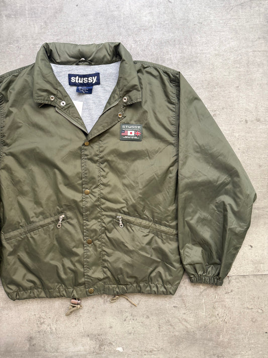 Stussy Badged Technical Olive Anorak