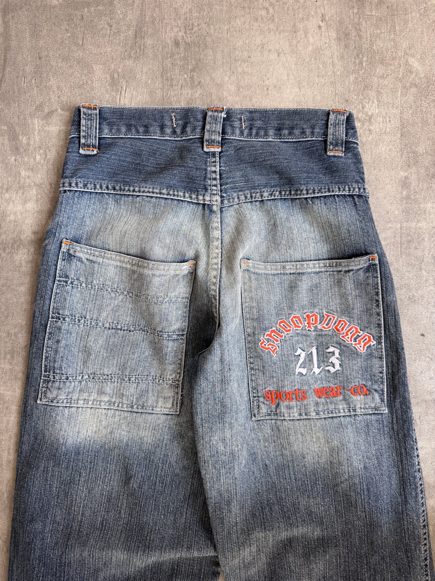 1990's Snoop Dogg Embroidered Faded Jeans