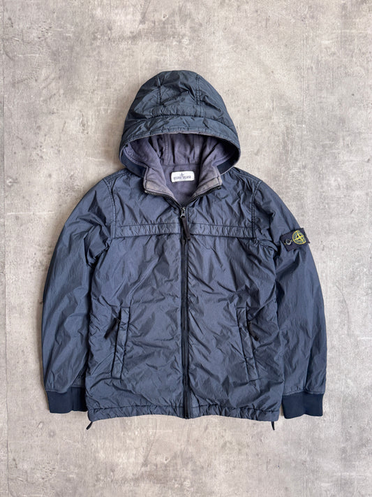 Stone Island A/W 2014 Crinkle Nylon Insulated Navy Jacket