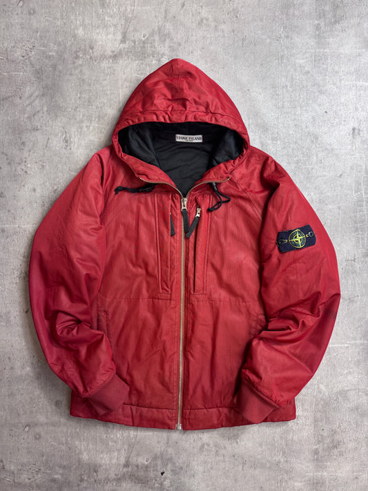 Stone Island A/W 2009 Red Nylon Membrana Tech Jacket