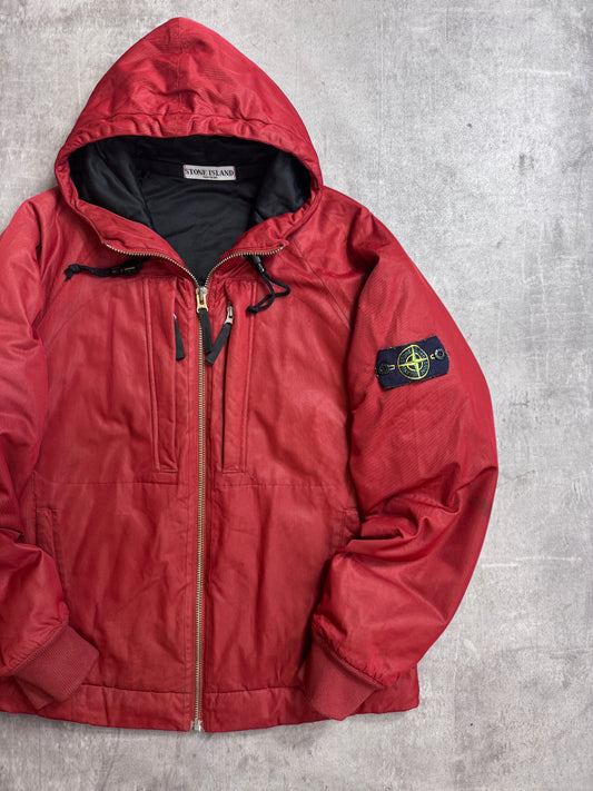 Stone Island A/W 2009 Red Nylon Membrana Tech Jacket