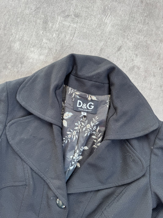 D&G Cotton Frill Sleeve Blazer