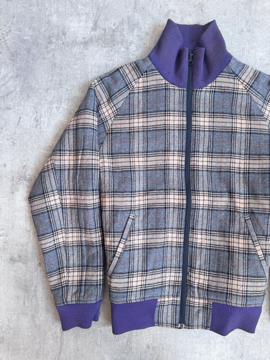 Beams Japan Reversible Plaid Bomber Jacket