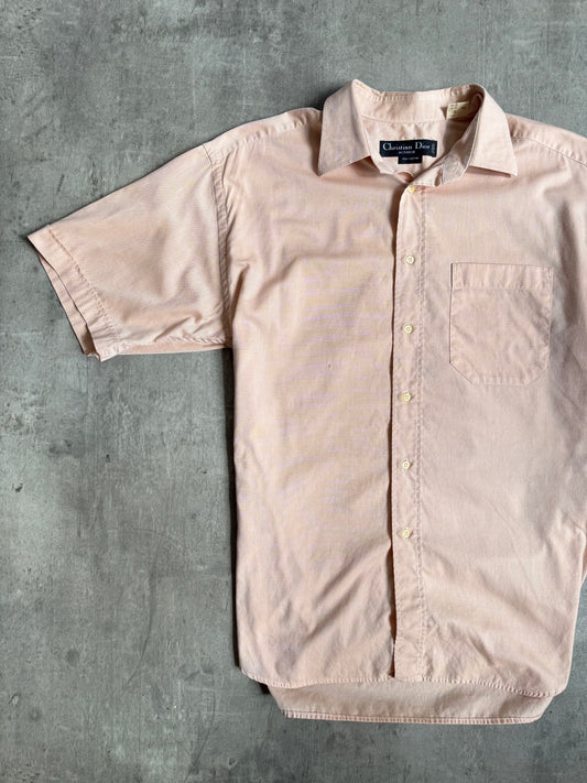 1990s Christian Dior Peach Cotton SS Shirt