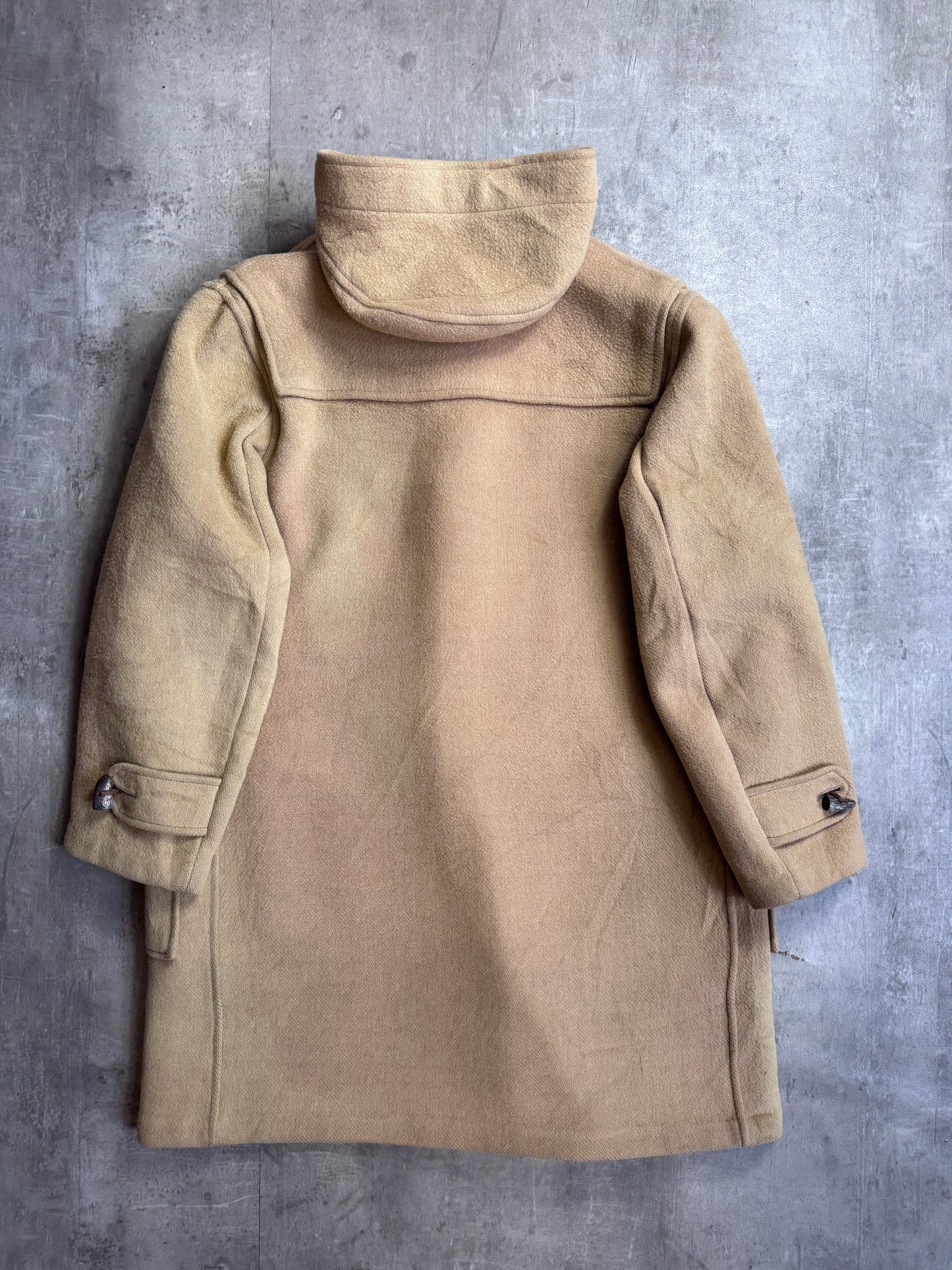 Burberry Beige Wool Hooded Duffel Coat
