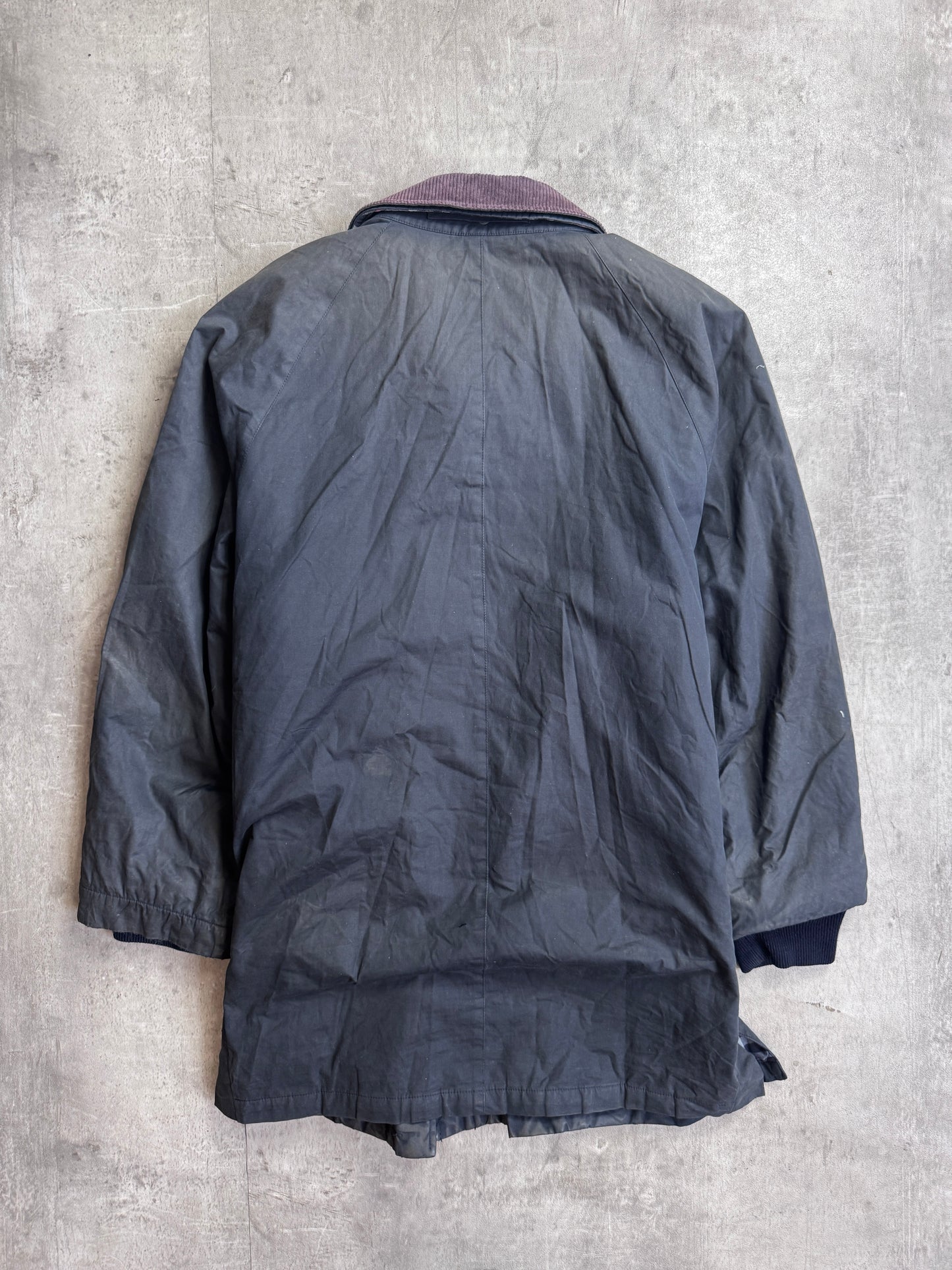 Burberry Nova Check Lined Wax Coated Overcoat