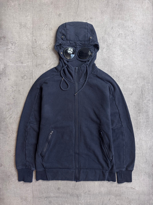 A/W 2009 C.P. Company Washed Navy Cotton Zip Hoodie