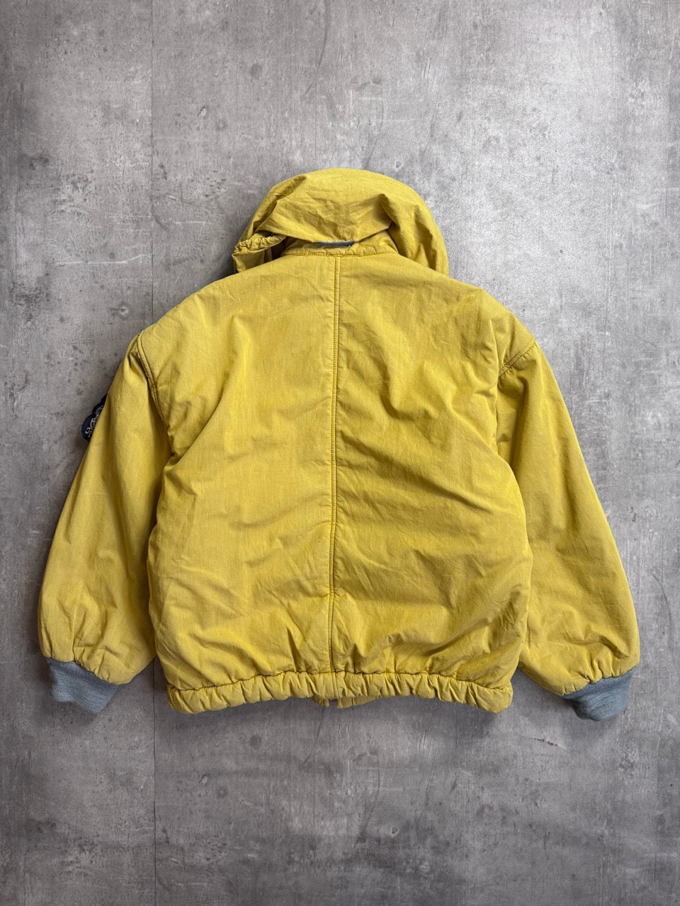 1980s Boneville Navy Arctic Pillow Neck Padded Bomber Jacket