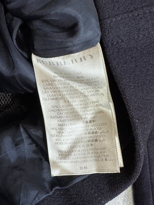 Burberry London Wool Double Breasted Trench Coat