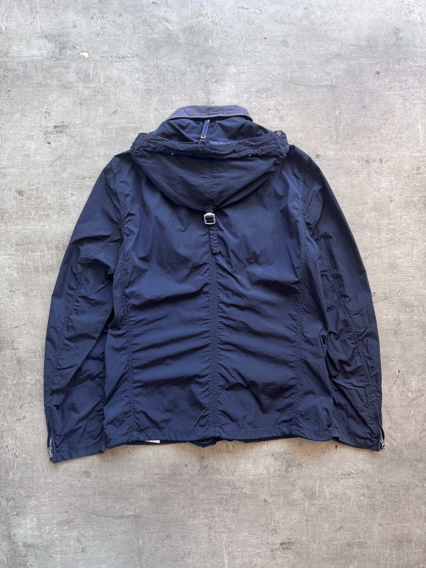 C.P. Garment Dyed Full Zip Multi Pocket Nylon Jacket. FA : 276
