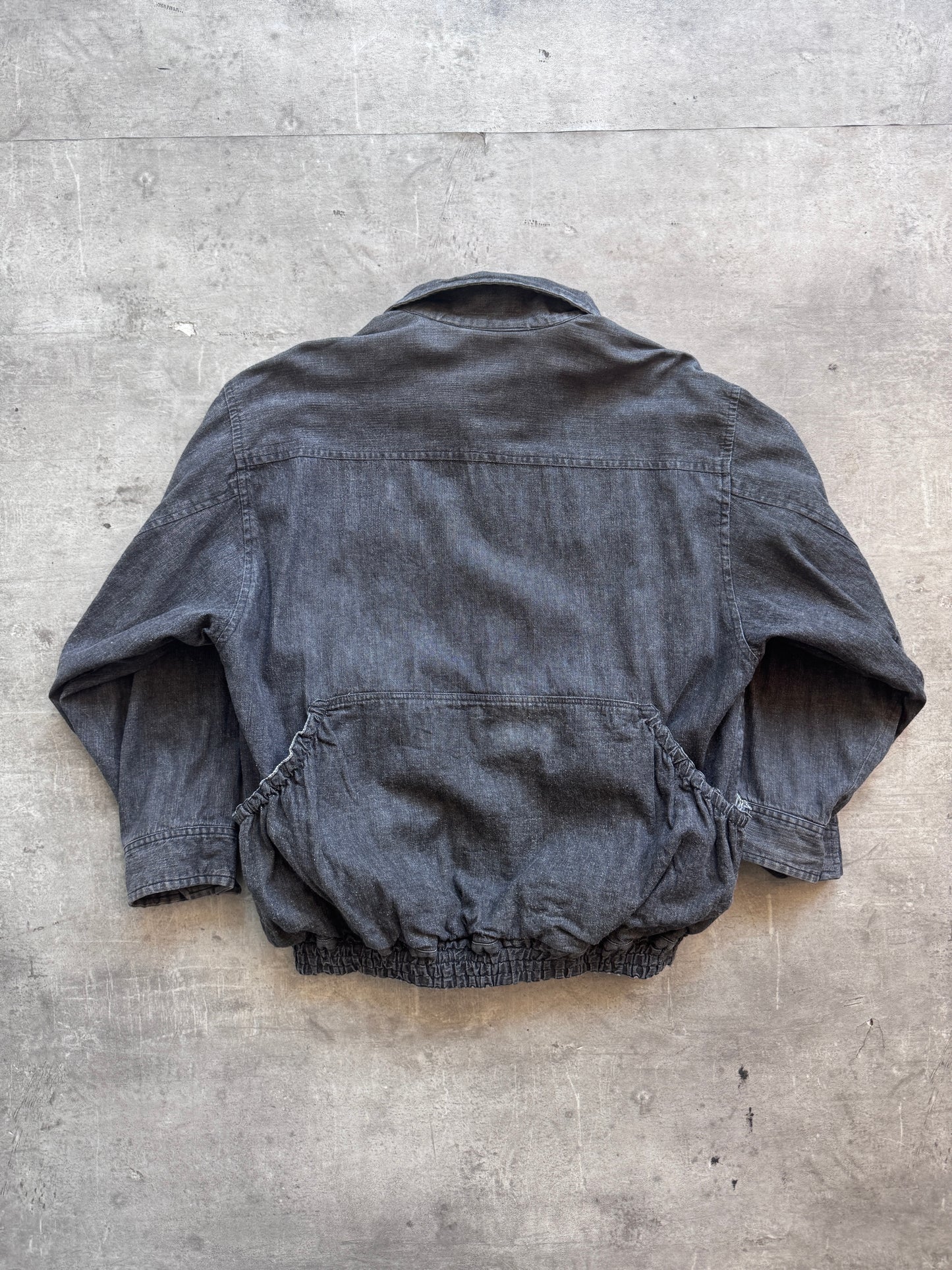 Issey Miyake Pinstrtipe Tsumori Chisato Reversible Bomber Jacket. FA : 276