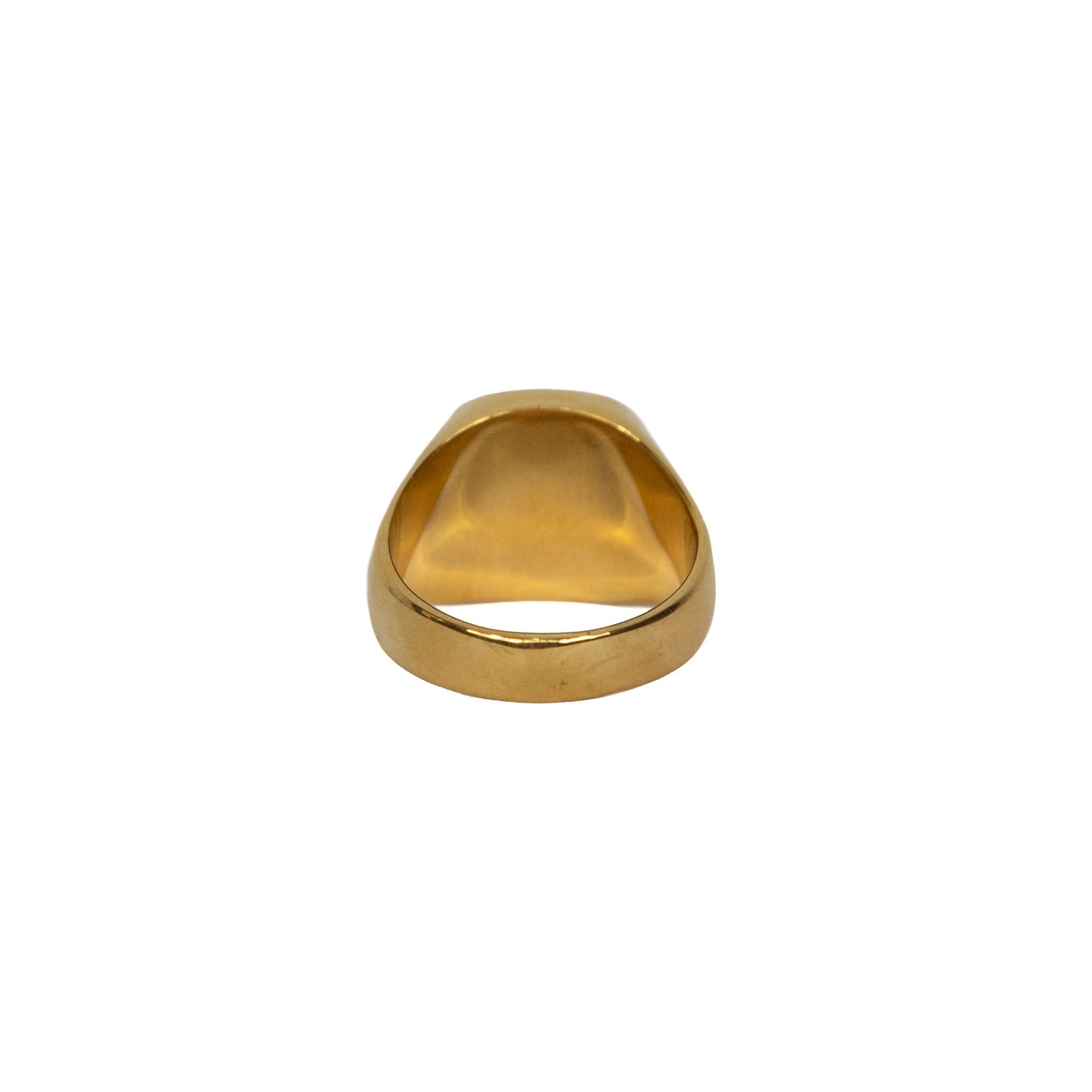 Gold Black Square Ring