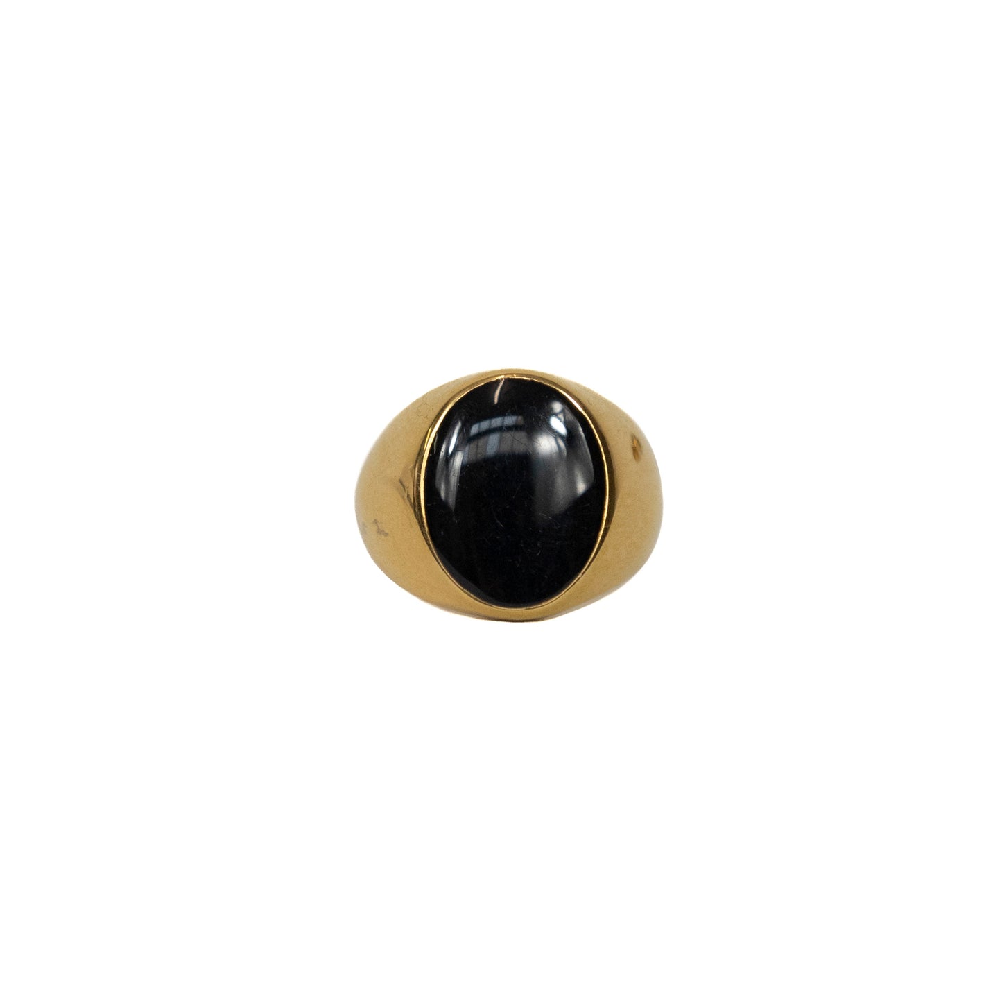Gold Oval Signet Ring
